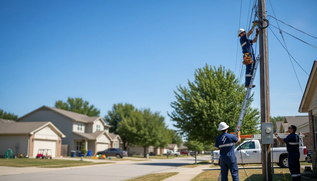Residential electrician providing installation services in Martinsville, OH